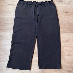 Pact Gray Organic Cotton Blend Wide-Leg Lounge Pants size XXL